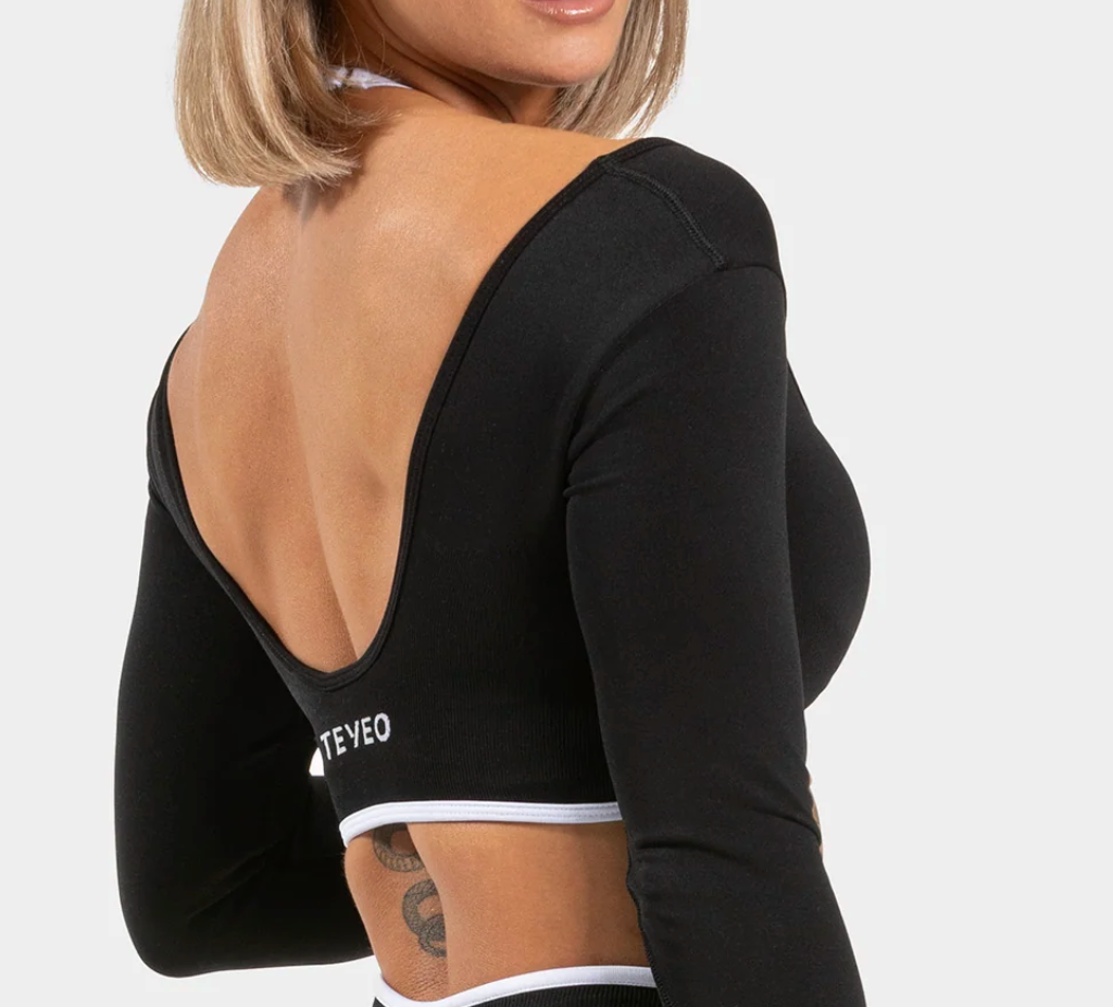 Haut manches longues Curve Noir Graphite