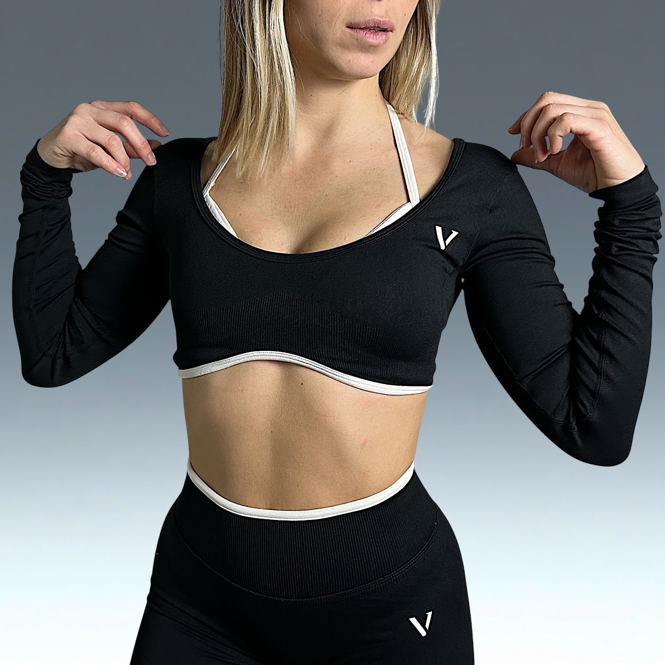 Haut manche longues Curve Graphite