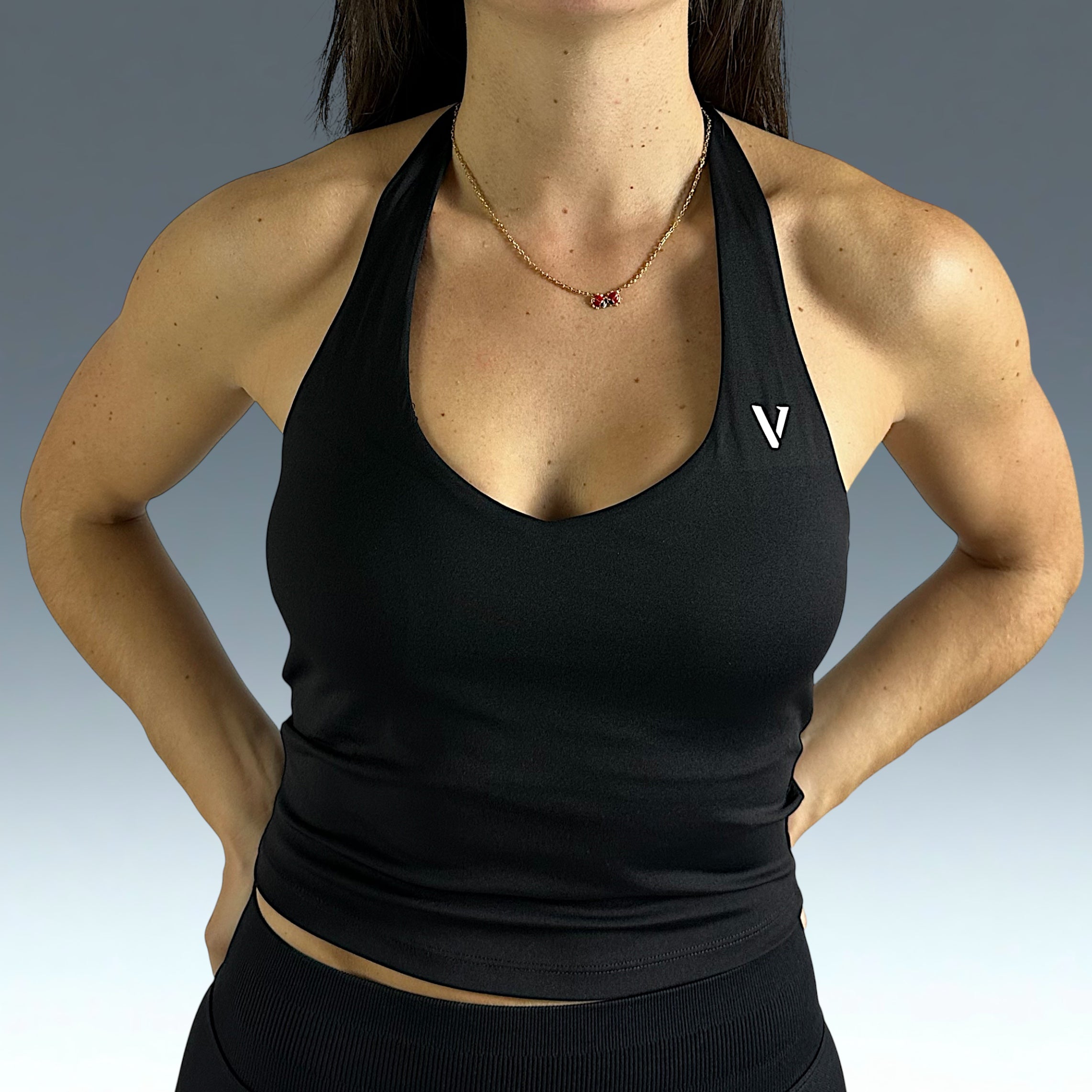 Crop Top Momentum Graphite