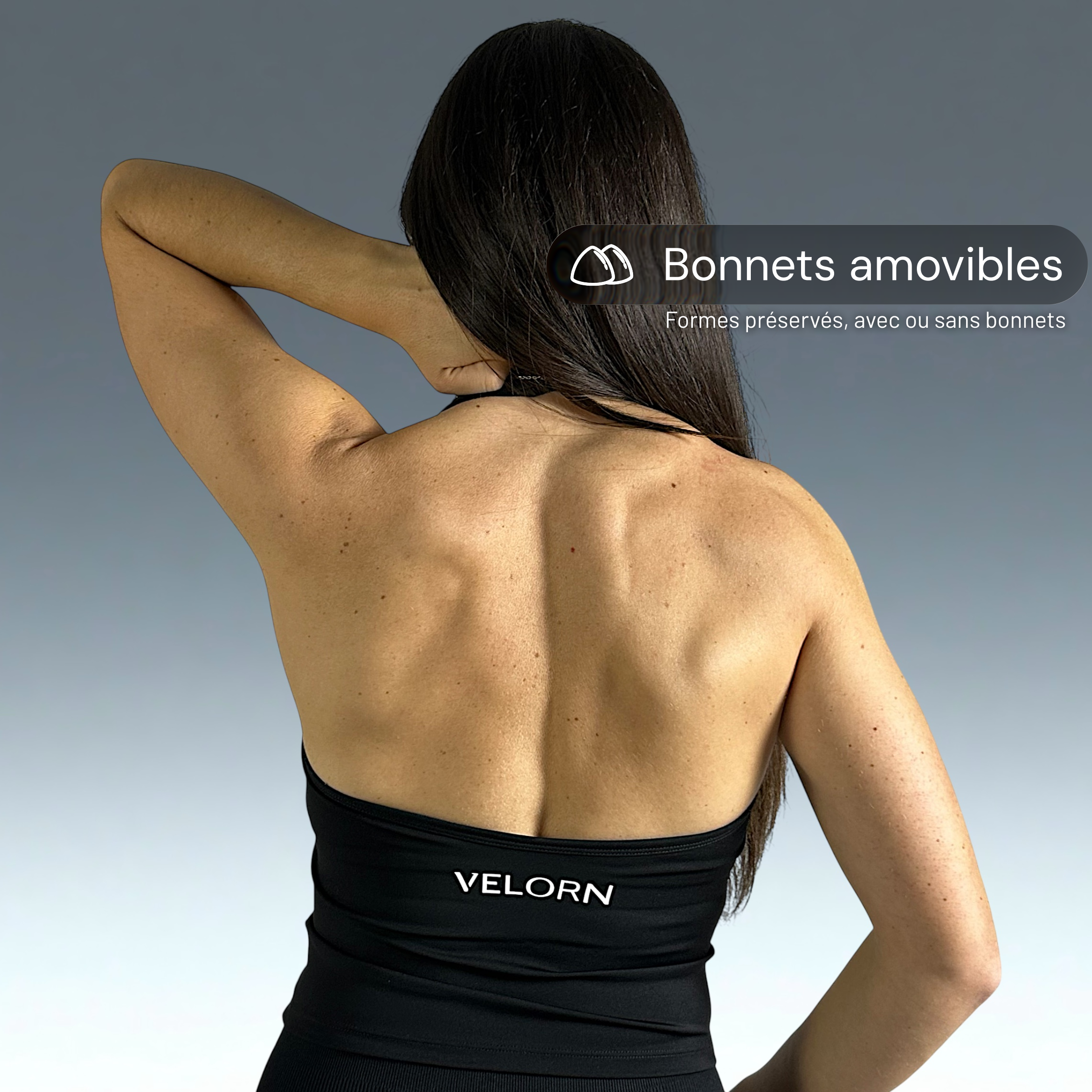 Crop Top Momentum Graphite