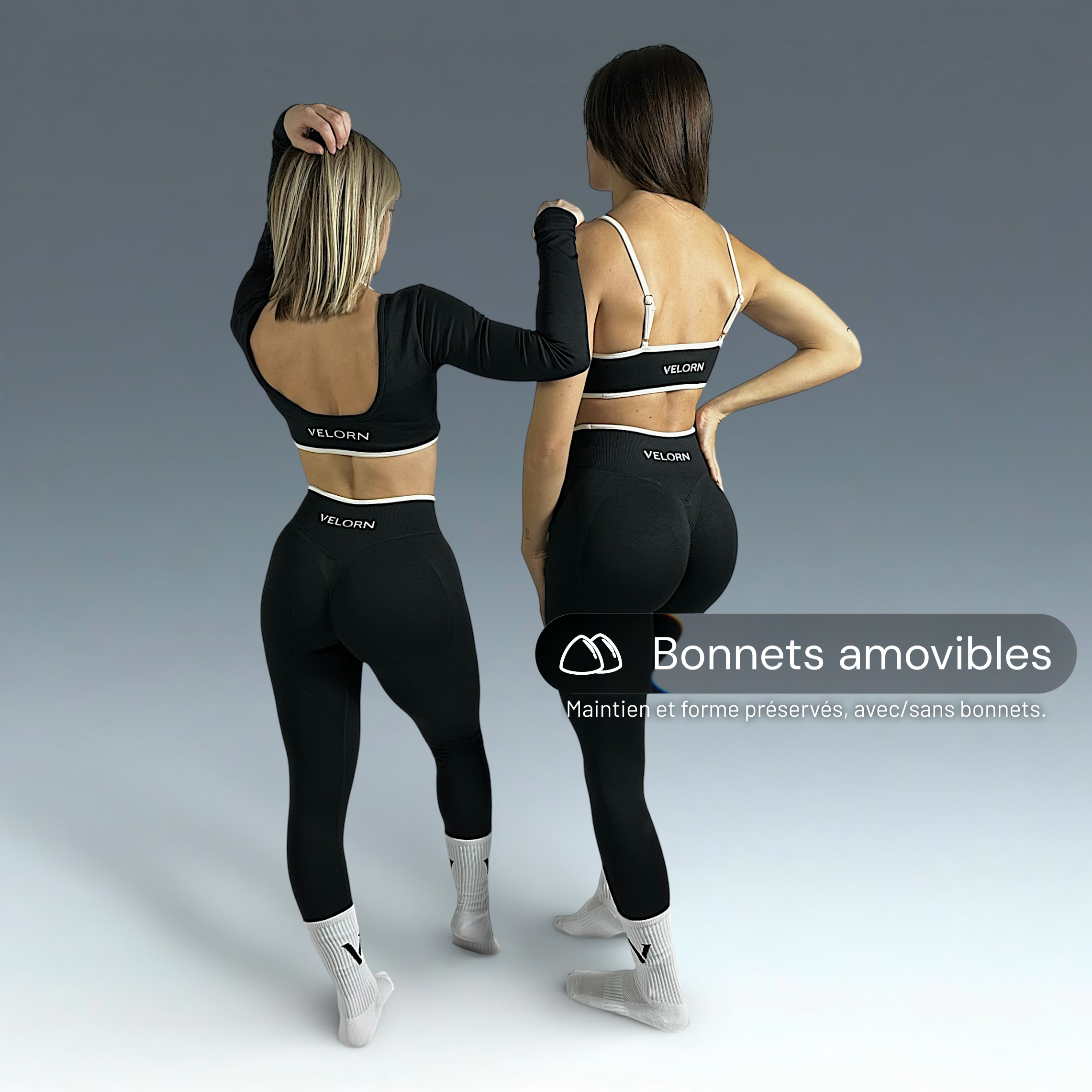 Haut manche longues Curve Graphite